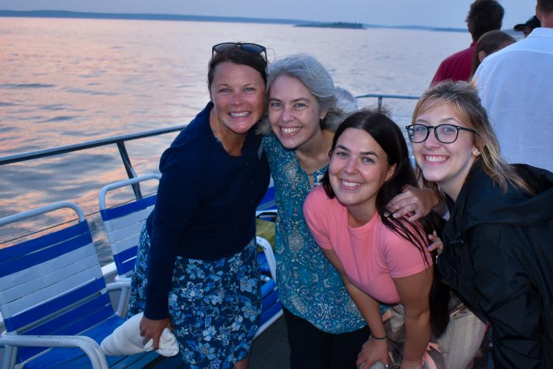 Guests enjoyed a sunset cruise in the Harbor and up the Sheepscot, viewing BRLT preserves along the way. Courtesy of Kelsey Moon @kelseymoon14