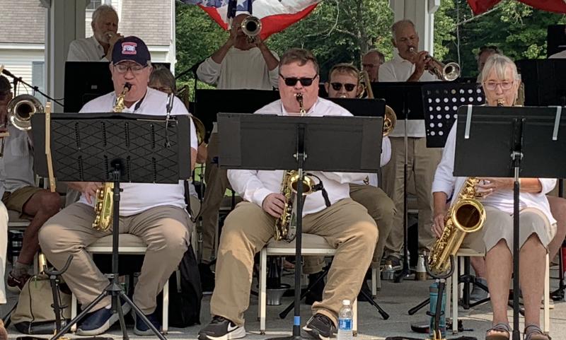 The band Volunteers plays at various veterans groups’ causes. They have played at each V.E.T.S. Inc. fundraiser. BILL PEARSON/Boothbay Register
