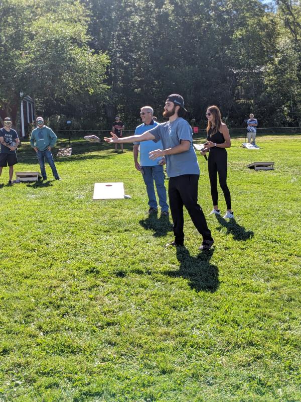 Boothbay Cornhole Classic. CANDI JONETH/Boothbay Register