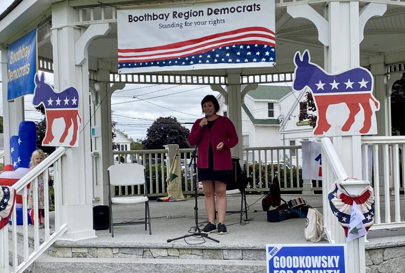 Democrats’ picnic. ISABELLE CURTIS/Boothbay Register
