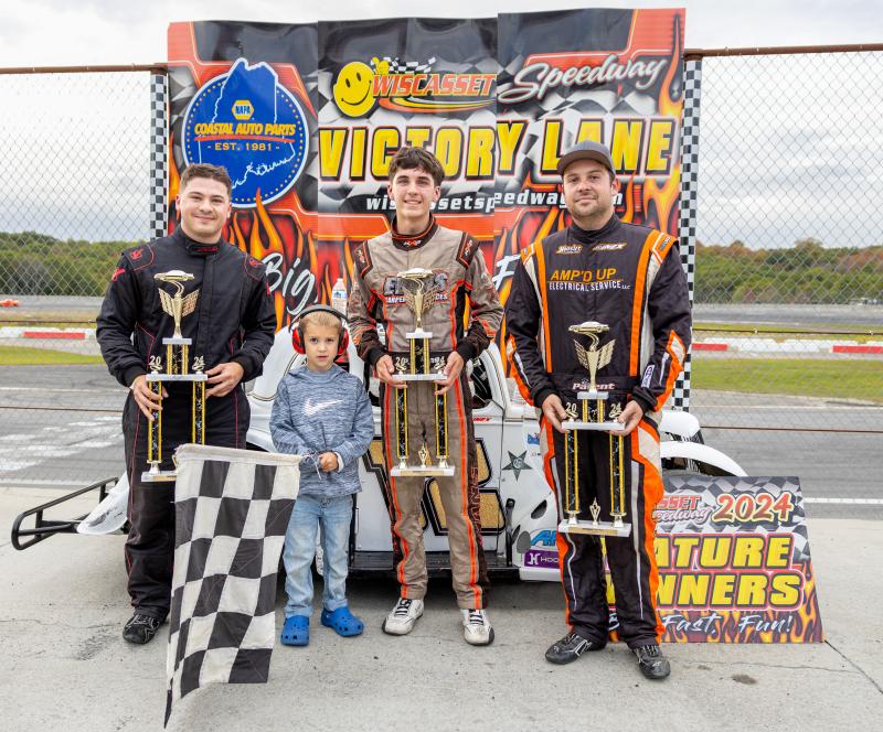 Legends top 3, from left: Kyle Caissie, Jr. Official Zeke Turner, PJ Evans and Reagan Parent. Jasen Dickey Photography Legends top 3, from left: Kyle Caissie, Jr. Official Zeke Turner, PJ Evans and Reagan Parent. Jasen Dickey Photography