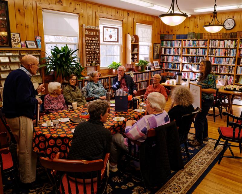 The gathering for Donald Duncan's 96th birthday celebration. Larry Pritchett photo The gathering for Donald Duncan's 96th birthday celebration. Larry Pritchett photo