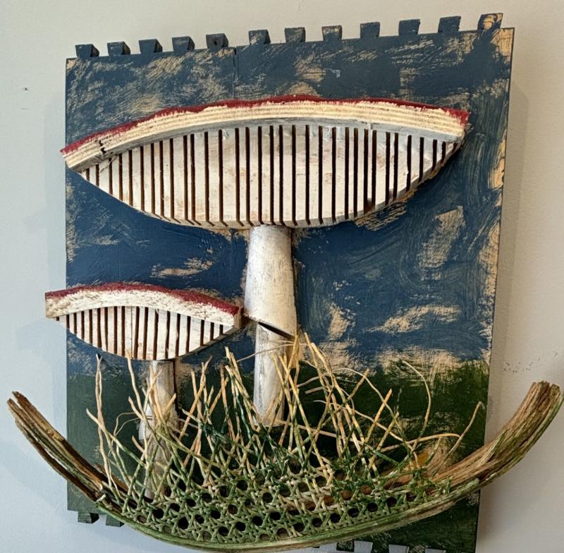 "Ask Hilary if it's edible" - Andre Benoit wood assemblage. "Ask Hilary if it's edible" - Andre Benoit wood assemblage.