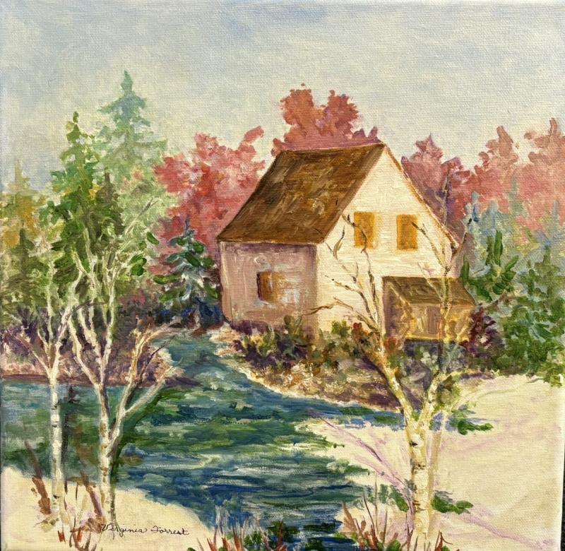 "Bristol Mills" - Virginia Forrest oil. "Bristol Mills" - Virginia Forrest oil.