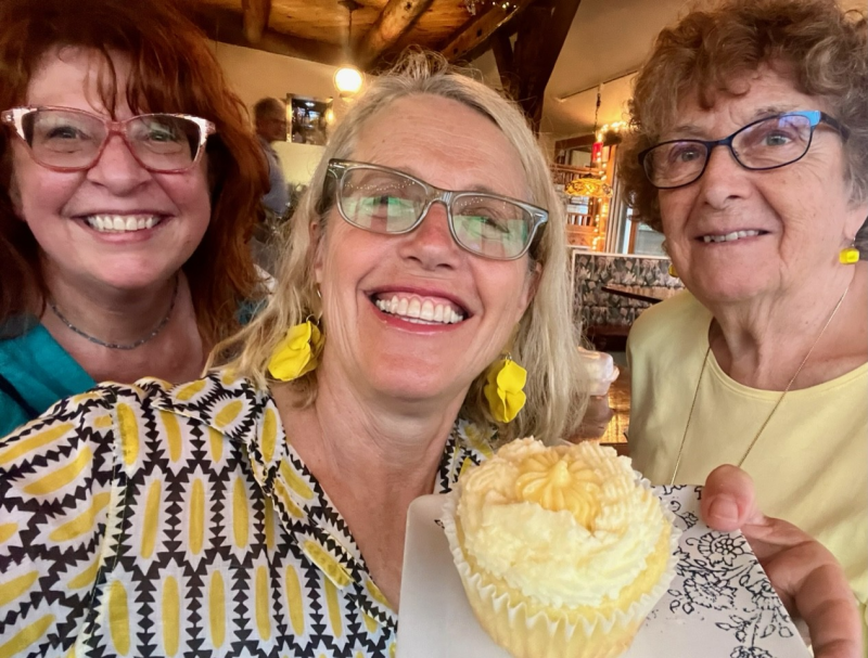 From left, Christine Buckley, Patrisha McLean, and Mary Lou Smith enjoying a yellow taste treat at the 2024 “Into the Light!” Foodie Festival that raised $28K for Finding Our Voices. From left, Christine Buckley, Patrisha McLean, and Mary Lou Smith enjoying a yellow taste treat at the 2024 “Into the Light!” Foodie Festival that raised $28K for Finding Our Voices.