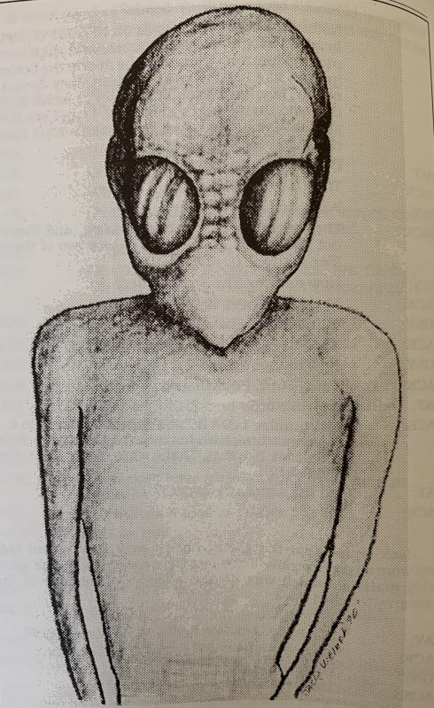 Jack Weiner's drawing of one of his abductors. Jack Weiner's drawing of one of his abductors.