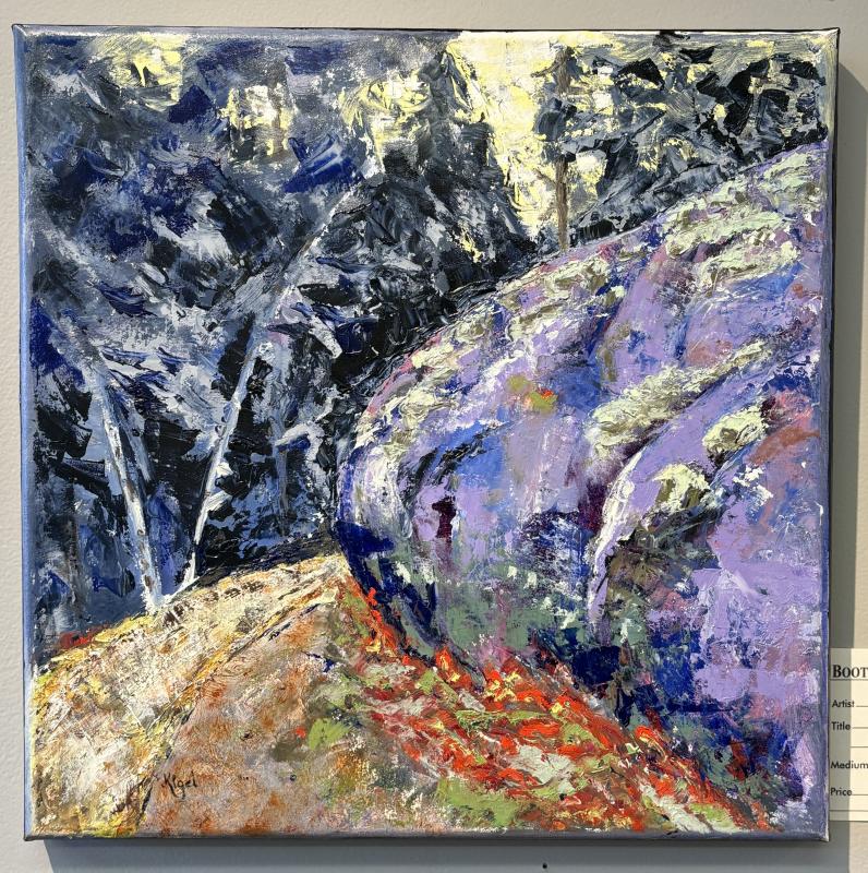 "A Bump in the Road" - Jean Kigel cold wax and oil. "A Bump in the Road" - Jean Kigel cold wax and oil.