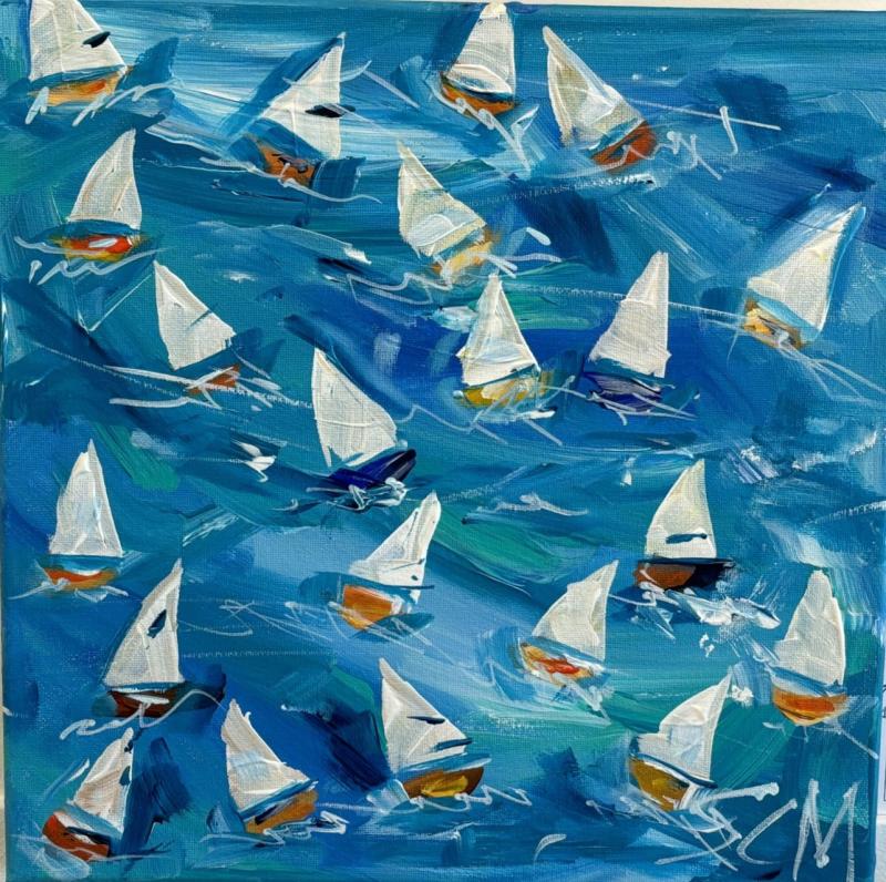 "Sailing Delight" by Sandra Chase Morrissey acrylic. "Sailing Delight" - Sandra Chase Morrissey acrylic.