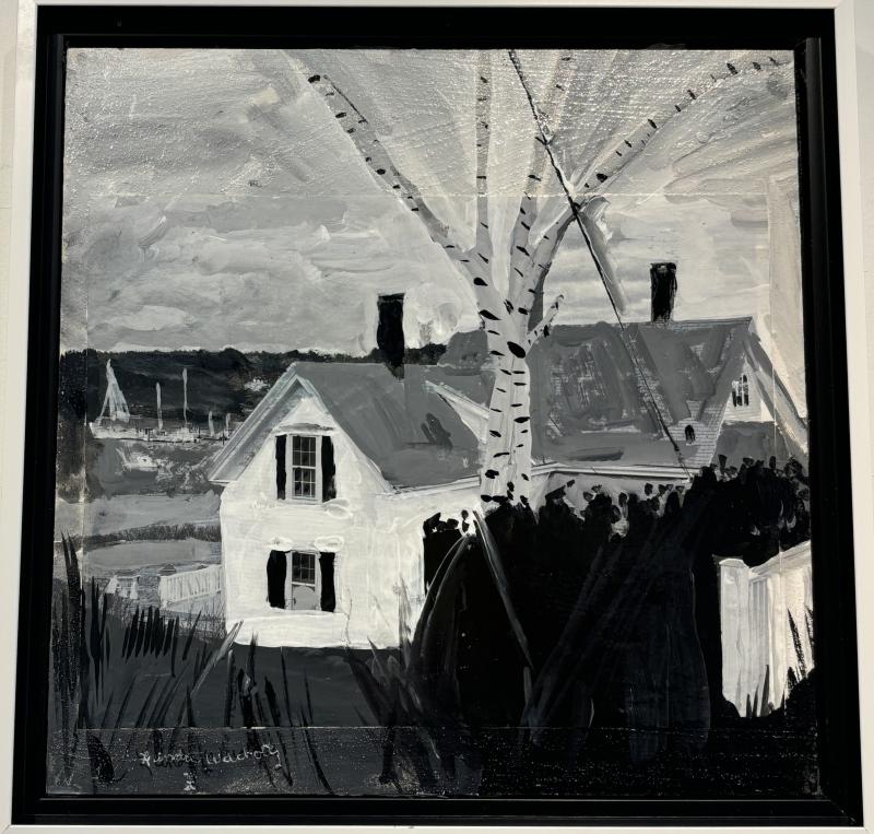 "Southport" - Linda Wacholtz collage and acrylic. "Southport" - Linda Wacholtz collage and acrylic.
