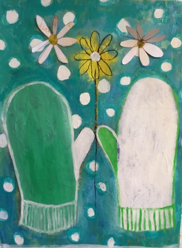 "Winter Clothes Series - Orphan Mittens" - by Pam Smilow. Courtesy of the venue "Winter Clothes Series - Orphan Mittens" - by Pam Smilow. Courtesy of the venue