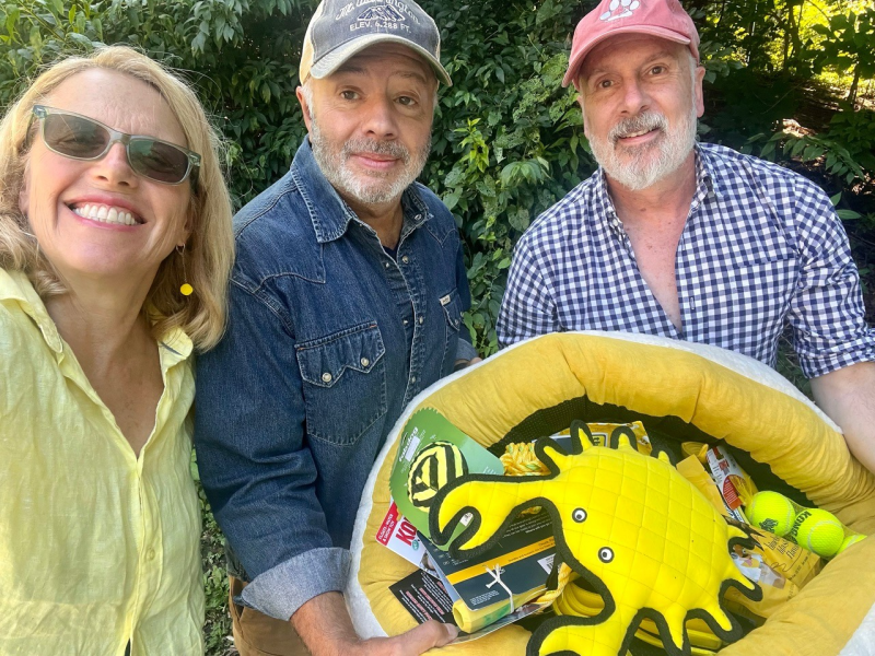 Frank and Matthew of Camden, with Patrisha McLean, were the winners of the “Into the Light!” Selfie-Raffle Pet Basket. Treats donated by Maine Dog, Loyal Biscuit, and Creative Creations. Money raised through “Into the Light!” will pay for items to rescue pets from domestic abuse, in addition to bringing safety to women and children. Finding Our Voices photo Frank and Matthew of Camden, with Patrisha McLean, were the winners of the “Into the Light!” Selfie-Raffle Pet Basket. Treats donated by Maine Dog, Loyal Biscuit, and Creative Creations. Money raised through “Into the Light!” will pay for items to rescue pets from domestic abuse, in addition to bringing safety to women and children. Finding Our Voices photo
