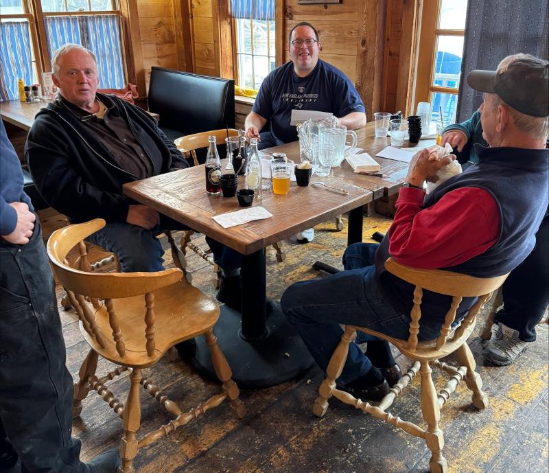 The judge's table after deliberating over 9 contenders, Larry Knapp, Elliott Schwartz and Clayton Pottle. Jen Mitchell photo The judge's table after deliberating over 9 contenders, Larry Knapp, Elliott Schwartz and Clayton Pottle. Jen Mitchell photo