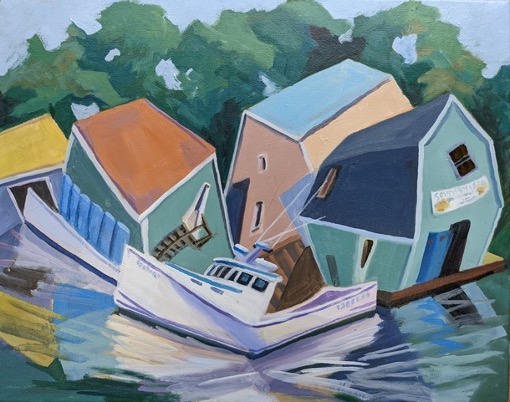 The lightheartedness of the Maine Art Gallery’s opening exhibit, “Whimsy: Flights of Fancy” is expressed in “Rocking the Boat” by Sarah Fisher. Courtesy of the venue The lightheartedness of the Maine Art Gallery’s opening exhibit, “Whimsy: Flights of Fancy” is expressed in “Rocking the Boat” by Sarah Fisher. Courtesy of the venue