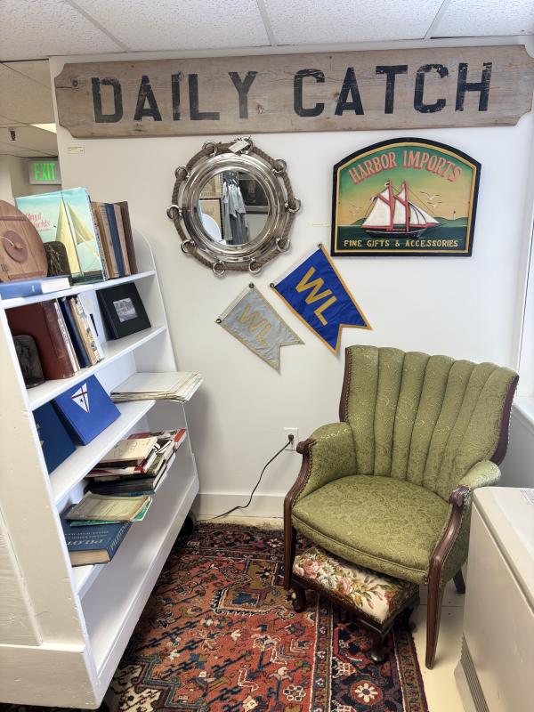 The Book Nook at EBTC. LISA KRISTOFF/Boothbay Register The Book Nook at EBTC. LISA KRISTOFF/Boothbay Register
