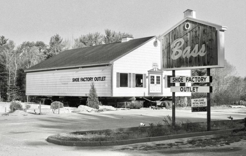 The former Bass Shoe Outlet building. PHIL DI VECE photo The former Bass Shoe Outlet building. PHIL DI VECE photo