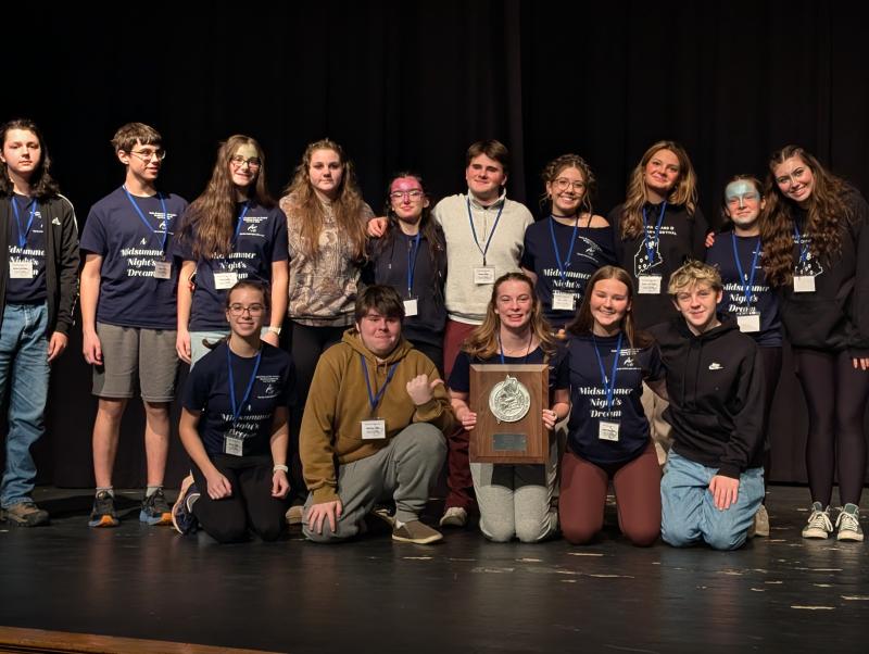 BRHS Drama wins silver at the state competition for Shakespeare's "A Midsummer Night's Dream.” CANDI JONETH/Boothbay Register CANDI JONETH/Boothbay Register