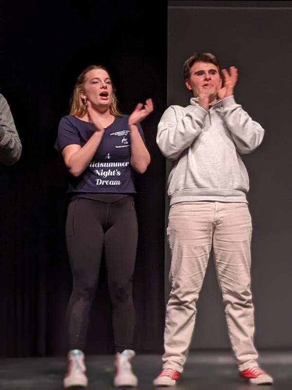 Hannah Hills received a Special Commendation for Cue-to-Cue Calling (Stage Management), and the team won a Special Commendation for Color Pallet, Griping and Set Layout (Caitlin Shepherd, accepted by Spencer Pottle). CANDI JONETH/Boothbay Register CANDI JONETH/Boothbay Register