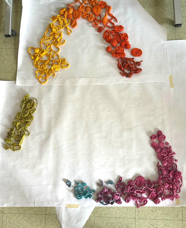 The collaborative art project between BRES students will be on display at Boothbay Region Art Foundation. Courtesy of Jessica Nadeau The collaborative art project between BRES students will be on display at the Boothbay Region Art Foundation. Courtesy of Jessica Nadeau