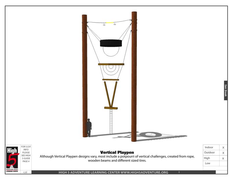 Vertical Playpen. Courtesy of High 5 Adventure Learning Center Courtesy of High 5 Adventure Learning Center