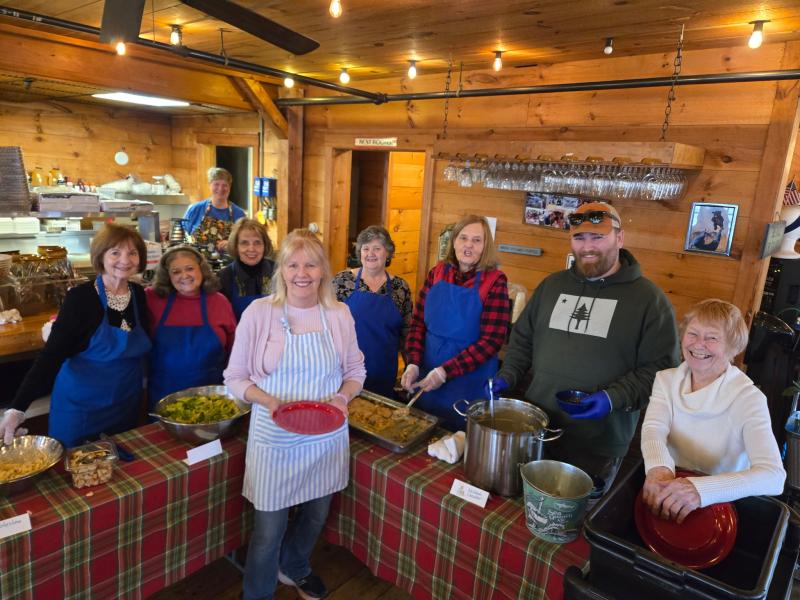 Our Lady Queen of Peace crew served Community Lunch March 24. Darrell Gudroe photo Our Lady Queen of Peace crew served Community Lunch March 24. Darrell Gudroe photo