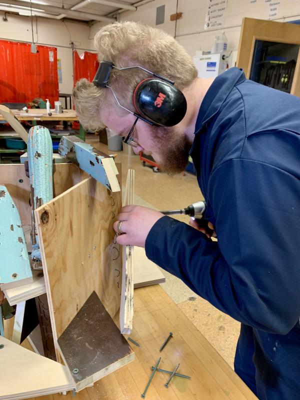 Power tools were a must. Courtesy of Manon Lewis Power tools were a must. Courtesy of Manon Lewis