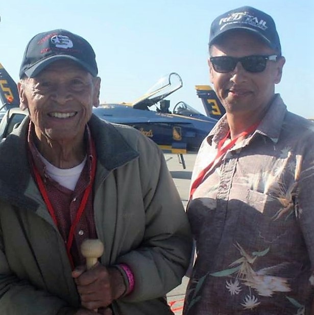 James and Bob Sheppard pose for a photo at the Blue Angels air show in 2015. Courtesy of Bob Sheppard James and Bob Sheppard pose for a photo at the Blue Angels air show in 2015. Courtesy of Bob Sheppard
