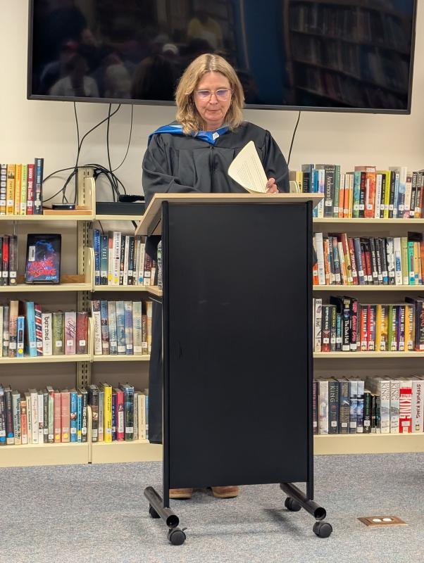 BRACE director Raye Leonard. CANDI JONETH/Boothbay Register 2025 Adult Ed Grad