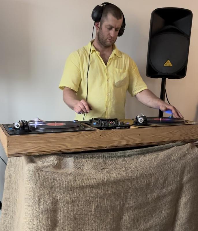 DJ Roy Arsenault at Mitchell & Co. Courtesy of Morgan Mitchell Mitchell & Co.
