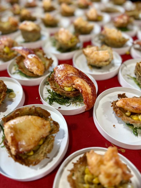 Judges' Choice First Place Mine Oyster's "De-Constructed Lobster Bake." Kjirsten Flores photo Judges' Choice First Place Mine Oyster's "De-Constructed Lobster Bake." Kjirsten Flores photo