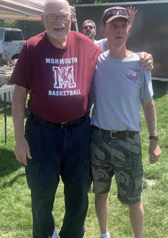 Chris Goodwin, right, has been a Boothbay V.E.T.S. volunteer for four years. BILL PEARSON/Boothbay Register Ed and Chris