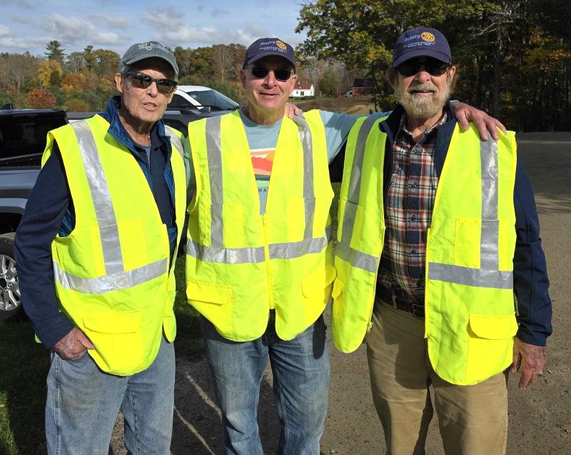 Rotarians helping with parking. Courtesy of Mike Hall Courtesy Mike Hall