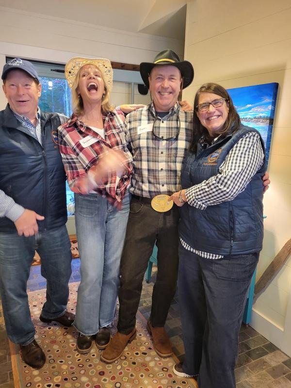 At the Western Wear Party on Oct. 18 are, from left, Past Commodore Kristen King, Past Commodore Aaron Rugh, Suzanne Rugh and Dan King. Courtesy photo At the Western Wear Party on Oct. 18 are, from left, Past Commodore Kristen King, Past Commodore Aaron Rugh, Suzanne Rugh and Dan King. Courtesy photo