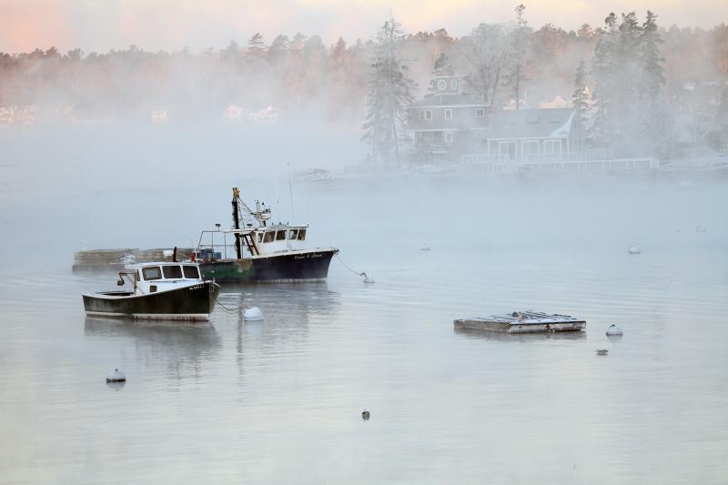 Sea smoke. STEVE EDWARDS/Boothbay Register