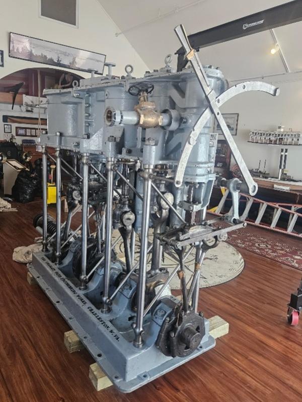 Triple-Stage Expansion Steam Engine is the Newest Exhibit when the Sail, Power, & Steam Museum Opens May 1.