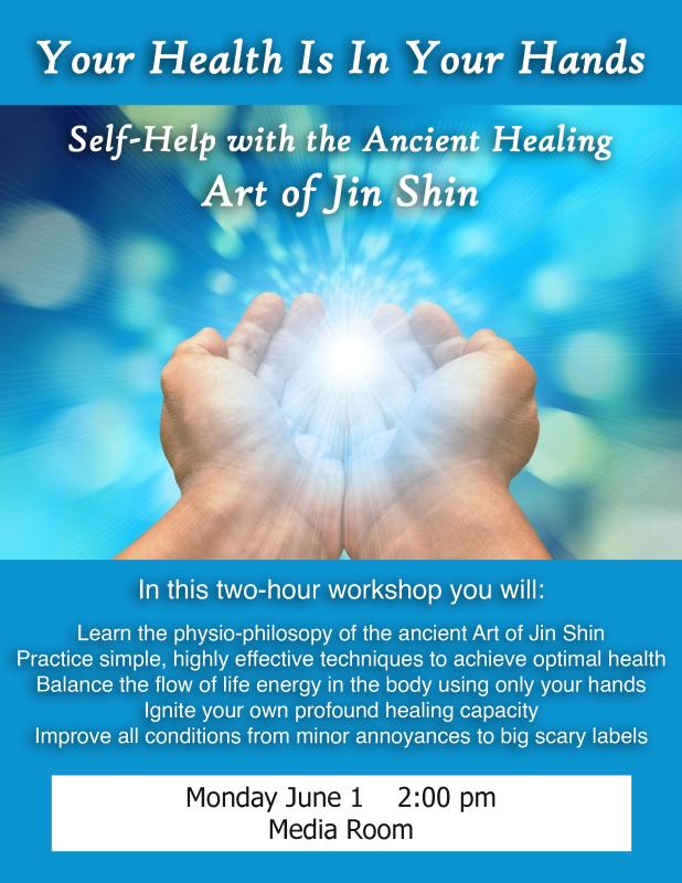 PUBLIC is invited to Learn about the Art of Jin Shin at The Lincoln Home