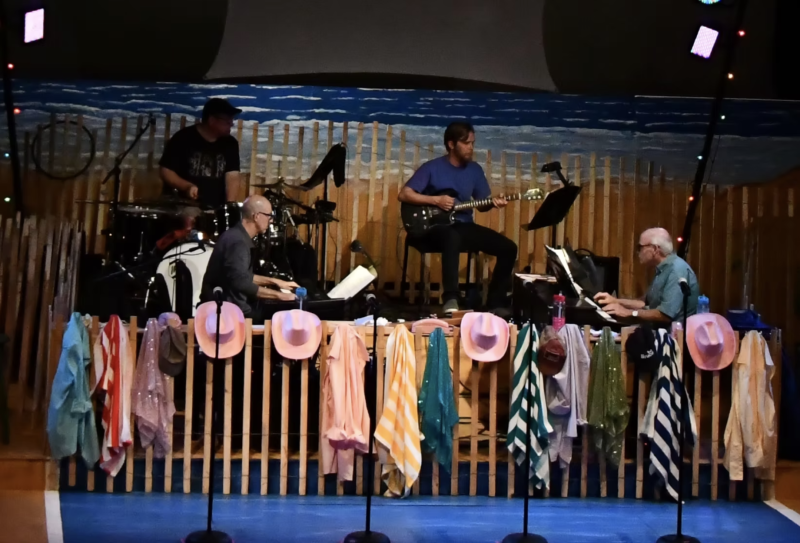 "The Bikinis" live band members: Mark  Frederick, Jimmy Dority, Jon Rose and John Mulcahy. Leah Plummer photo