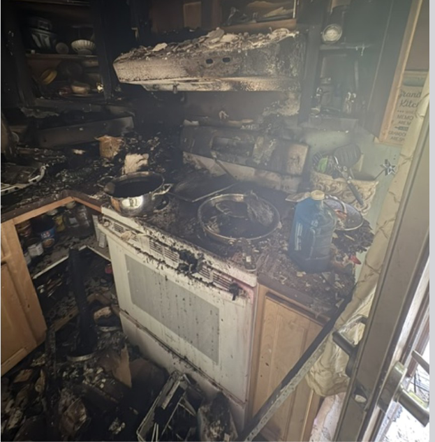Interior of Campbell Apartments structure fire. Mark Sullivan photo