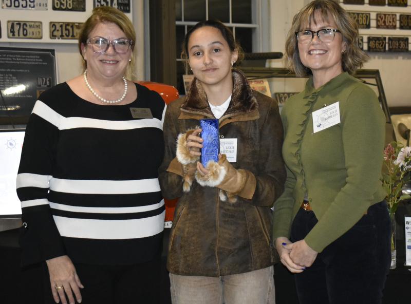 Lexie Hughes - Youth Rising Star in Community Excellence. LISA KRISTOFF/Boothbay Register