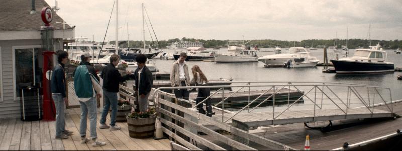 Screenshot of Sept. 30 filming of "The Voyagers" in Boothbay Harbor. Courtesy of Uther Moon