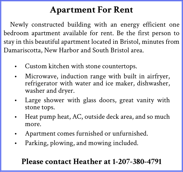 Leeman Apartment for Rent