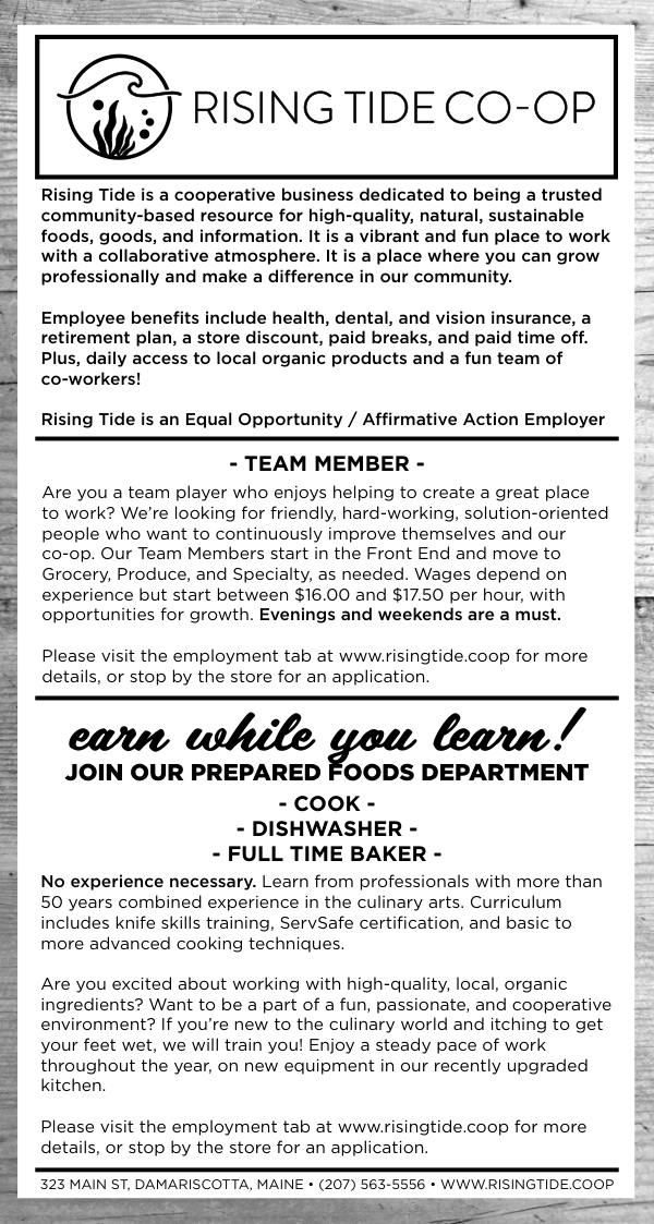 Rising Tide Prepared Food Team Member