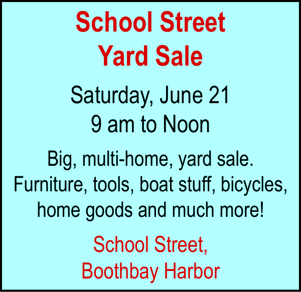School Street Yard Sale June 21