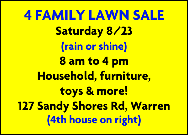 4 Family Lawn Sale 