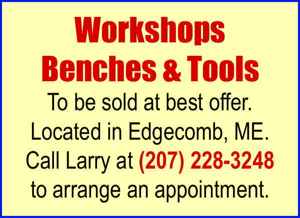Workshops Benches and Tools For Sale