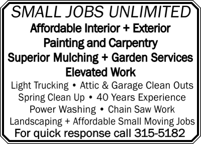Dana Sprague Small Jobs