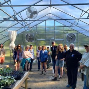 Farm tour at Veggies to Table. Erica Berman photo