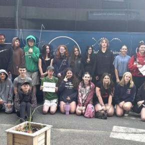 The Boothbay Region Elementary School eighth graders on their trip. Courtesy of Jennifer Hyson