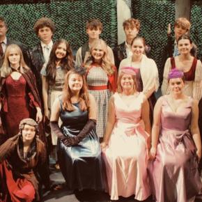 The cast of the Lincoln Academy and Heartwood production of "Into the Woods" opens Oct. 24 at the Poe Theater of Newcastle. Courtesy of Heartwood