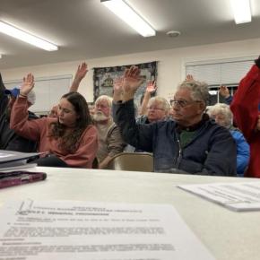 Voters in Beal. Courtesy of Protect Maine