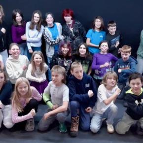 "Treasure Island" cast gives a rousing, "Aye, matey" in an early rehearsal photo. Performances in  are Jan 30 & 31. Photo courtesy of Heartwood